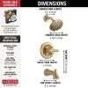 imageDelta Faucet Lahara 14 Series SingleHandle Tub and Shower Trim Kit Shower Faucet with 5Spray TouchClean Shower Head Stainless T14438SS Valve Not Included Without RoughChampagne Bronze