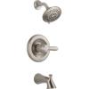 imageDelta Faucet Lahara 14 Series SingleHandle Tub and Shower Trim Kit Shower Faucet with 5Spray TouchClean Shower Head Stainless T14438SS Valve Not Included Without RoughStainless