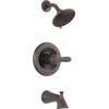imageDelta Faucet Lahara 14 Series SingleHandle Tub and Shower Trim Kit Shower Faucet with 5Spray TouchClean Shower Head Stainless T14438SS Valve Not Included Without RoughVenetian Bronze