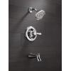 imageDelta Faucet Lahara 14 Series SingleHandle Tub and Shower Trim Kit Shower Faucet with 5Spray TouchClean Shower Head Stainless T14438SS Valve Not Included Without RoughChrome