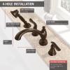 imageDelta Faucet Linden Roman Tub Faucet with Hand Shower  T4794CZ  Bathroom Tub Faucet Handles ampamp Hand Shower  Classic Bathroom Accessories  Champagne Bronze Valve Sold SeparatelyVenetian Bronze