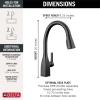 imageDelta Faucet Mateo Touch Kitchen Faucet Brushed Nickel Kitchen Faucets with Pull Down Sprayer Kitchen Sink Faucet Touch Faucet for Kitchen Sink Touch2O Technology Arctic Stainless 9183TARDSTMatte Black