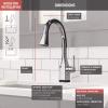 imageDelta Faucet Mateo Touch Kitchen Faucet Brushed Nickel Kitchen Faucets with Pull Down Sprayer Kitchen Sink Faucet Touch Faucet for Kitchen Sink Touch2O Technology Arctic Stainless 9183TARDSTChrome