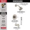 imageDelta Faucet Modern Raincan Round SingleFunction Tub and Shower Trim Kit Gold Tub Faucet Set Rainfall Shower Head Gold Delta Shower Kit Champagne Bronze T14469CZPP Valve Not IncludedStainless