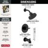 imageDelta Faucet Nicoli 14 Series SingleHandle Tub and Shower Trim Kit with 5Spray H2Okinetic Shower Head and Widespread Bathroom Faucet in Brushed Nickel Shower Valve IncludedMatte Black