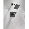 imageDelta Faucet Pivotal 17 Series DualFunction Shower Faucet Shower Trim Kit 5Spray H2Okinetic Shower Head Matte Black T17299BL Valve Not Included Without RoughMatte Black