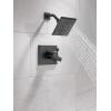 imageDelta Faucet Pivotal 17 Series DualFunction Shower Faucet Shower Trim Kit 5Spray H2Okinetic Shower Head Matte Black T17299BL Valve Not Included Without RoughMatte Black
