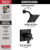 imageDelta Faucet Pivotal 17 Series DualFunction Shower Faucet Shower Trim Kit 5Spray H2Okinetic Shower Head Matte Black T17299BL Valve Not Included Without RoughMatte Black