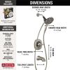 imageDelta Faucet Pivotal 17 Series DualFunction Shower Faucet Shower Trim Kit 5Spray H2Okinetic Shower Head Matte Black T17299BL Valve Not Included Without RoughMatte Black