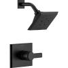 imageDelta Faucet Pivotal 17 Series DualFunction Shower Faucet Shower Trim Kit 5Spray H2Okinetic Shower Head Matte Black T17299BL Valve Not Included Without RoughMatte Black