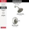 imageDelta Faucet Tetra 14 Series Gold Shower Faucet Set with H2Okinetic Shower Head Shower Trim Kit Gold Shower Faucet Lumicoat Champagne Bronze T14289CZPR Valve Not IncludedBrushed Nickel