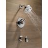 imageDelta Faucet Trinsic 17 Series DualFunction Tub and Shower Trim Kit Shower Faucet SingleSpray H2Okinetic Shower Head Matte Black T17459BL Valve Not IncludedChrome