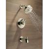 imageDelta Faucet Trinsic 17 Series DualFunction Tub and Shower Trim Kit Shower Faucet SingleSpray H2Okinetic Shower Head Matte Black T17459BL Valve Not IncludedPolished Nickel