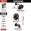 imageDelta Faucet Trinsic 17 Series DualFunction Tub and Shower Trim Kit Shower Faucet SingleSpray H2Okinetic Shower Head Matte Black T17459BL Valve Not IncludedVenetian Bronze