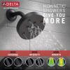 imageDelta Faucet Trinsic 17 Series DualFunction Tub and Shower Trim Kit Shower Faucet SingleSpray H2Okinetic Shower Head Matte Black T17459BL Valve Not IncludedMatte Black