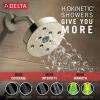 imageDelta Faucet Trinsic 17 Series DualFunction Tub and Shower Trim Kit Shower Faucet SingleSpray H2Okinetic Shower Head Matte Black T17459BL Valve Not IncludedPolished Nickel