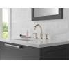 imageDelta Trinsic High Arc Widespread Bathroom Faucet Polished Nickel 3Hole Bathroom Sink Faucet Metal PushPop Drain Assembly Polished Nickel 3559PNMPUDST