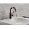 imageDelta Trinsic Swivel Spout High Arc 1Hole Bathroom Faucet Polished Nickel Single Hole Bathroom Sink Faucet PushPop Drain Assembly Polished Nickel 559HAPNDSTVenetian Bronze