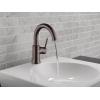 imageDelta Trinsic Swivel Spout High Arc 1Hole Bathroom Faucet Polished Nickel Single Hole Bathroom Sink Faucet PushPop Drain Assembly Polished Nickel 559HAPNDSTVenetian Bronze
