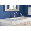 imageDelta Trinsic Swivel Spout High Arc 1Hole Bathroom Faucet Polished Nickel Single Hole Bathroom Sink Faucet PushPop Drain Assembly Polished Nickel 559HAPNDSTChrome