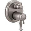 imageDELTA FAUCET T27T897SS Stainless Cassidy Traditional TempAssure 17T Series Valve Trim with 3Setting Integrated DiverterStainless