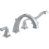 imageDelta Faucet Dryden Roman Tub Faucet with Hand Shower  T4751  Bath Faucet Handles ampamp Hand Shower Set  Chrome Valve Sold SeparatelyChrome
