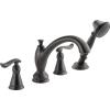 imageDelta Faucet Linden Roman Tub Faucet with Hand Shower  T4794CZ  Bathroom Tub Faucet Handles ampamp Hand Shower  Classic Bathroom Accessories  Champagne Bronze Valve Sold SeparatelyVenetian Bronze