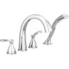 imageDelta Faucet Stryke Roman Tub Faucet  T4777  Bathtub Handles Faucet ampamp Diverter  Modern Bathroom Fixtures  Chrome Lever Handles Valve Sold SeparatelyChrome