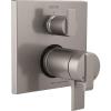 imageDelta Faucet T27T867SS Stainless Ara Angular Modern TempAssure 17T Series Valve Trim with 3Setting Integrated Diverter