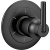imageDelta Faucet Trinsic Black 6Setting Diverter Trim Kit Diverter Valve Kit Black Shower Diverter Matte Black T11959BL Valve Not Included