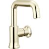 imageDelta Trinsic USpout 1Hole Bathroom Faucet Brushed Nickel Single Hole Bathroom Sink Faucet Metal PushPop Drain Assembly Stainless 554HARSSDSTBrilliance Polished Nickel