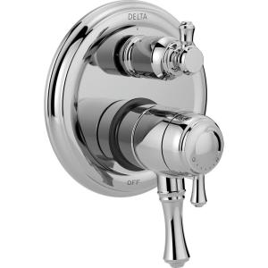 imageDELTA FAUCET T27897 Chrome Cassidy Traditional Monitor 17 Series Valve Trim with 3Setting Integrated Diverter