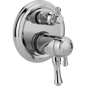 imageDELTA FAUCET T27T897SS Stainless Cassidy Traditional TempAssure 17T Series Valve Trim with 3Setting Integrated DiverterChrome