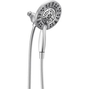 imageDelta Faucet 4Spray In2ition Dual Shower Head with Handheld Spray Brushed Nickel Shower Head with Hose Showerheads ampamp Handheld Showers Handheld Shower Heads Stainless 58499SSChrome