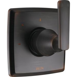 imageDelta Faucet Ashlyn 3Setting Shower Handle Diverter Trim Kit Diverter Valve Trim Kit Oil Rubbed Bronze 3 Way Shower Diverter Delta Diverter Trim Venetian Bronze T11864RB Valve Not IncludedVenetian Bronze