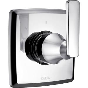 imageDelta Faucet Ashlyn 3Setting Shower Handle Diverter Trim Kit Diverter Valve Trim Kit Oil Rubbed Bronze 3 Way Shower Diverter Delta Diverter Trim Venetian Bronze T11864RB Valve Not IncludedChrome