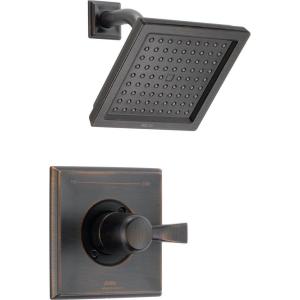 imageDelta Faucet Dryden 14 Series SingleFunction Shower Trim Kit with SingleSpray TouchClean Shower Head Champagne Bronze T14251CZ Valve Not IncludedVenetian Bronze