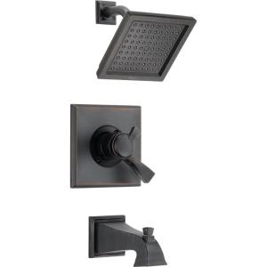imageDelta Faucet Dryden 14 Series SingleFunction Tub and Shower Trim Kit with SingleSpray TouchClean Shower Head Champagne Bronze T14451CZ Valve Not IncludedVenetian Bronze