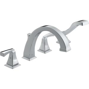 imageDelta Faucet Dryden Roman Tub Faucet with Hand Shower  T4751  Bath Faucet Handles ampamp Hand Shower Set  Chrome Valve Sold SeparatelyChrome