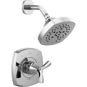 imageDelta Faucet T142766BL 14 Series Only Shower Only Only Matte BlackLumicoat Chrome