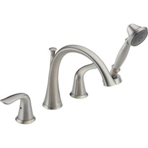imageDelta Faucet T4738 Lahara Roman Tub with Handshower Trim Chrome 400 x 900 x 2000 inchesStainless