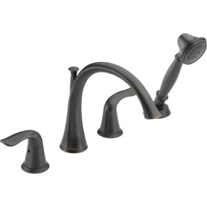 imageDelta Faucet T4738 Lahara Roman Tub with Handshower Trim Chrome 400 x 900 x 2000 inchesVenetian Bronze
