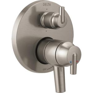 imageDelta Faucet Trinsic 17 Series 6Setting Integrated Diverter Valve Trim Kit Chrome Diverter Valve Trim Kit Shower Trim Kit Chrome T27959 Valve Not IncludedStainless