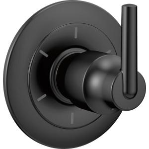 imageDelta Faucet Trinsic Black 6Setting Diverter Trim Kit Diverter Valve Kit Black Shower Diverter Matte Black T11959BL Valve Not Included