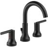 imageDELTA 3559CZMPUDST Trinsic Widespread 500 x 1600 x 500 inches Champagne BronzeMatte Black