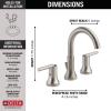 imageDELTA 3559CZMPUDST Trinsic Widespread 500 x 1600 x 500 inches Champagne BronzeStainless