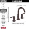 imageDELTA 3559CZMPUDST Trinsic Widespread 500 x 1600 x 500 inches Champagne BronzeVenetian Bronze