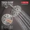 imageDelta 144897 Esato Monitor 14 Series Single Function Pressure Balanced Tub and Shower with 5 Setting Shower Head and Included RoughIn Valve  Matte BlackSpotshield Stainless