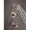 imageDelta 144897 Esato Monitor 14 Series Single Function Pressure Balanced Tub and Shower with 5 Setting Shower Head and Included RoughIn Valve  Matte BlackSpotshield Stainless