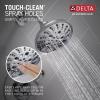 imageDelta 144897 Esato Monitor 14 Series Single Function Pressure Balanced Tub and Shower with 5 Setting Shower Head and Included RoughIn Valve  Matte BlackChrome